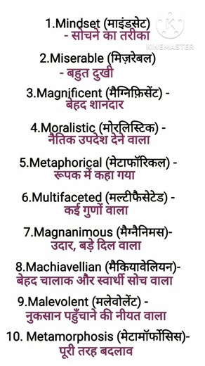 “M Se Powerful English Words 🔥 Pronunciation + Meaning”