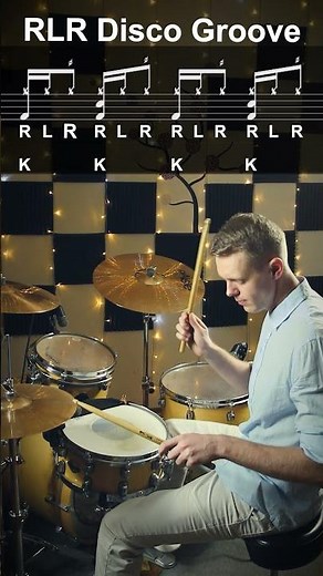 RLR Disco Groove Drum Lesson #drums #drumlessons