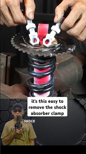 How to remove shock absorber springs #shorts #automotivetools #tools