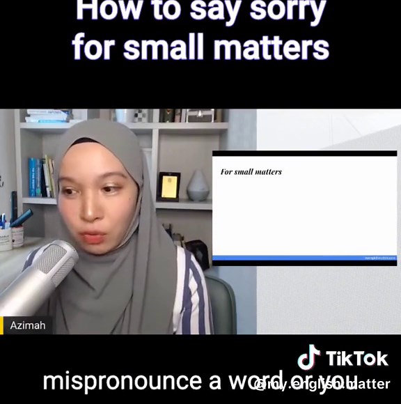 Apology Phrases for Small Matters Explained by Madam Azimah