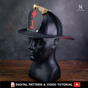 Leather Firefighter Helmet Pattern: DIY Sewing Project (PDF) - Etsy