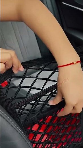 Mesh Net Barrier Solves Car Chaos #CarOrganization #ParentingHacks #CarSafety
