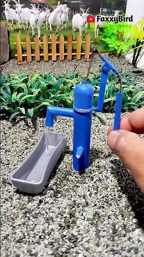 Mini water hand pump science project video #animaltoys #ytshorts #toys