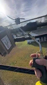 Coax cable span replacement #automobile #adventure #fyp #lineman #outdoors #viralshorts