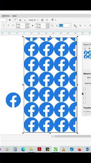 CorelDraw Tutorials- Pattern Fill #shorts #coreldraw #graphicdesign