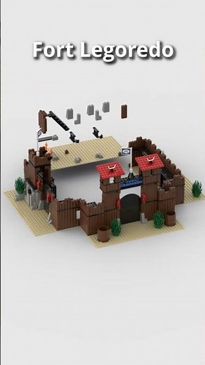 Fort Legoredo Lego Western - satisfying speed building animation #lego #bricklink