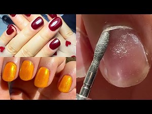 Perfect BIAB Nails 💅 Manicure + Builder Gel + Easy Removal Tutorial + chrome design ￼