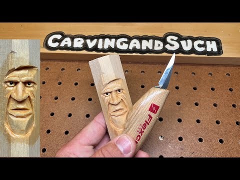 Wood Craving Practice with Flexcut Knife Hand Carving, Whittling.