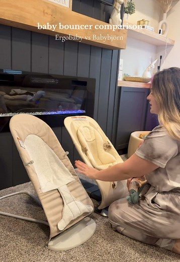 Lauren 🫶🏼 (@lobro15) - Baby Bouncer Comparison: Ergobaby vs Babybjörn