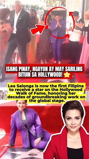 LEA SALONGA MAKES HISTORY! 🇵🇭⭐ First Filipina With Hollywood Walk of Fame Star!