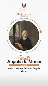 ⛪ Santa Ángela Merici nos recuerda que la fe auténtica educa, transforma y defiende la dignidad de los más vulnerables siempre. 🔥Mujer laica y profética, consagró su vida a Cristo educando niñas pobres para cambiar la sociedad desde el amor evangélico. ✨ Educar es evangelizar, servir es amar, y la santidad se construye cada día en medio del mundo con fe viva. . . . #SantodelDia #Iglesia #IglesiaCatolica #SantosySantas | Conferencia Episcopal de Colombia