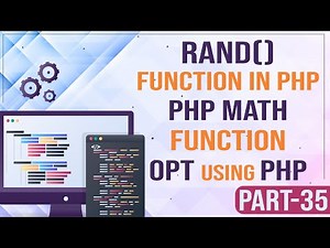 PHP Tutorial - rand() function in PHP | PHP math function | OPT using PHP