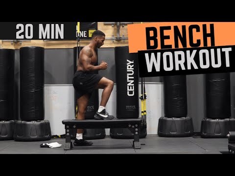 20 MIN | FULL BODY BENCH/CHAIR WORKOUT ROUTINE | Follow Along Workout