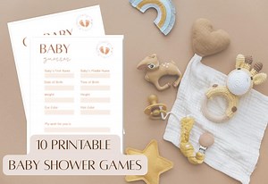 Baby Shower Games Bundle: 10 Printable Activities (instant Download PDF File) - Etsy Canada
