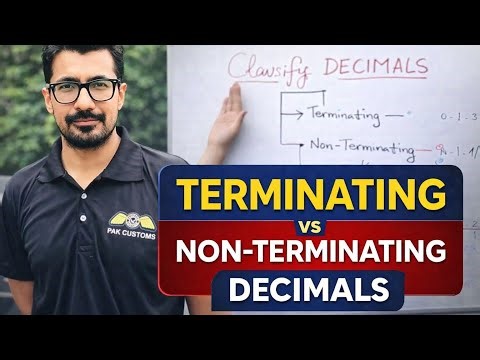 Classification of Decimals Explained | Terminating, Pure & Mixed Repeating, Irrational.
