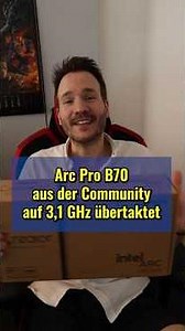3,1 GHz! 🚀 Asrock Pro B70 Creator am Limit