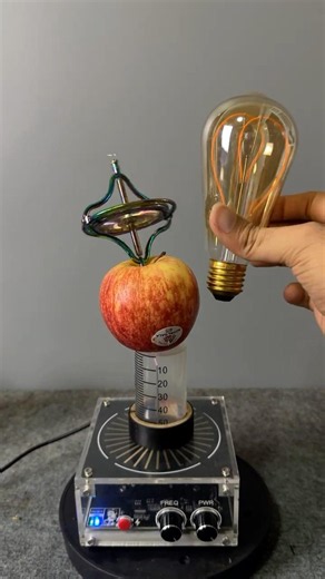 Tesla coil power #shorts #experiment