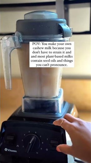 Easy Homemade Cashew Milk Recipe! 🥛