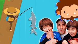 Capturamos el PEZ LEGENDARIO en SNEAKY SASQUATCH con Dani y Evan en el juego de Apple Arcade | Las Aventuras de Dani y Evan