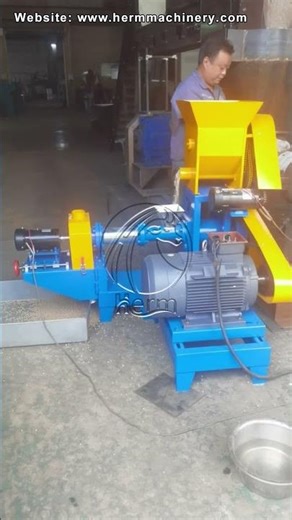 Dry Type Floating Fish Feed Mill Machine Supplier - Herm Machinery #fishfeedmakingmachine