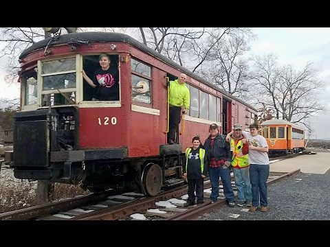 J.G. Brill Model 55 "Doodlebug" Interurban Car no. 120 - On The Move