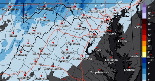 UPDATED: Winter weather advisory issued for western Loudoun, Fauquier and Culpeper
