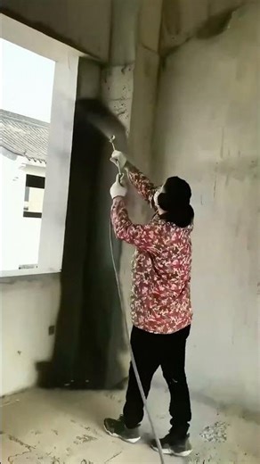 High-Efficiency Spray Gun, Wall Construction One Step Ahead!