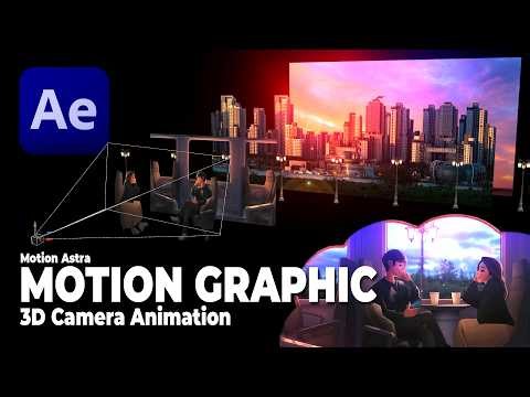 INSANE 3D Camera Motion Graphics in After Effects | Train Scene Tutorial in Hindi (Step-by-Step)