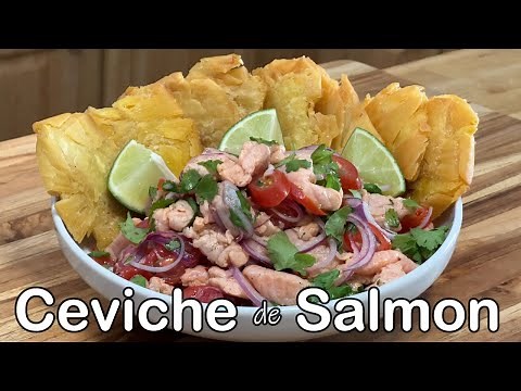 Ceviche de Salmon facil y sabroso (how to make Salmon Ceviche)
