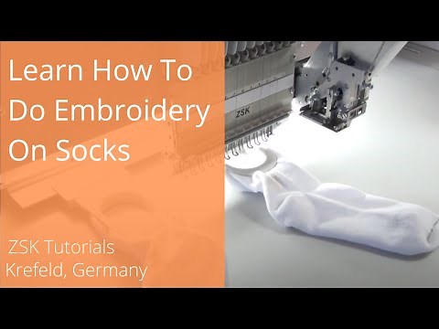 Learn How To Do Embroidery On Socks.