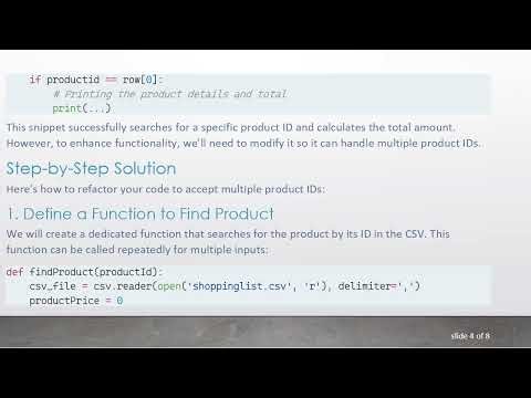 Efficiently Find and Calculate Multiple Products from a CSV File in Python