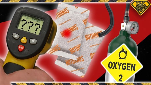 Can hand warmers overheat when exposed to pure oxygen?