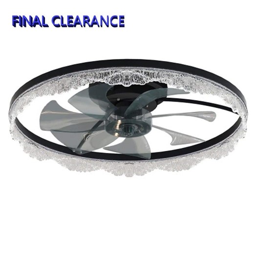 Reviews for Sunpez 16 in. W Black Ceiling Fan with Remote Control and Light-LED Crystal Flush Mount Fan Lamp (C) | Pg 1 - The Home Depot