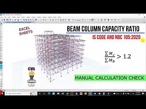 Beam-Column Capacity(BCC) Ratio Manual Calculation | Structural report ETABS(NBC 105:2020,IS 13920)