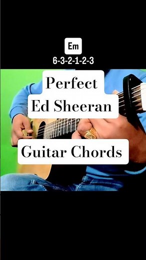How to play Perfect by Ed Sheeran (Easy Chords). #guitartutorial #musiclessons #guitarchords