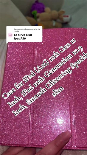 Respuesta a @Lucia Case for iPad (A16) 11th Gen 11 Inch, iPad 10th Generation 10.9 Inch, Smooth Glittering Sparkly slim Cover with Crystal Shiny Clear Back Shell & Pencil Holder, Smart Tablet Computer PU Leather Protective Casing, cute tri-fold stand, Light Pink@Keruis #TikTokShopCreatorPicks #newyearnewme #keruis #caseipad #ipada16