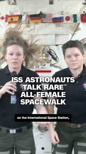 26K views · 262 reactions | NASA astronauts Nichole Ayers and Anne McClain speak to CNN's Wolf Blitzer from the International Space Station about their research, the success of their rare all-female spacewalk and the future of space exploration. | CNN | Facebook