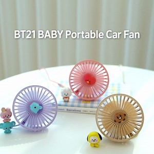Cool breeze blowing on me 💓 BT21 BABY Portable Car Fan Such a lovely mini fan with three modes of wind! Let the LED rainbow light freshen up your day & enjoy the drive! [KOREA] ONLINE STORE 👉 https://lin.ee/X7nKqRE [GLOBAL] COLLECTION STORE 👉 https://lin.ee/YK19NHE #BT21 #BT21BABY #CarFan #rainbowlight #EnjoytheDrive | BT21