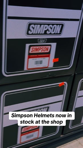 Simpson Helmets are officially in stock at Gibson Cycles! Along with multiple shield options and pin locks for every style! We have worked all evening on getting these unboxed and inventoried and they are finally ready! We open at 9AM in the morning! 🤘🏻 | Gibson Cycles