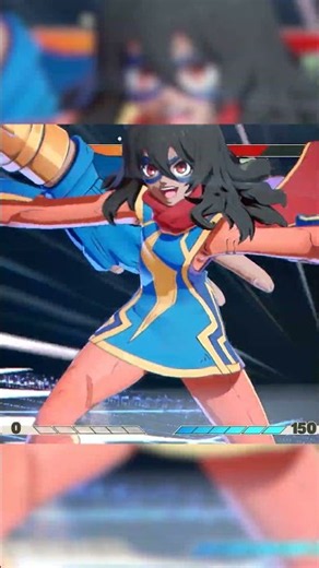 Marvel Tokon Fighting Souls | Ms Marvel Assemble Attack Showcase and voice line #marvel #gameplay