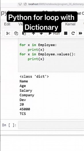 Master Python Dictionaries with For Loops #python #ai