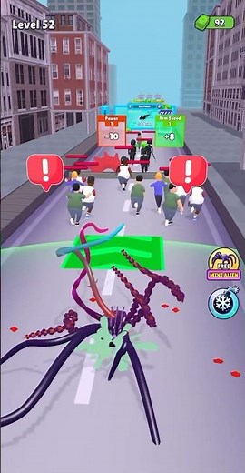 Ultimate Tentacle Showdown !! 🛸 Alien Run - Tentacle Attack | Level 52 |