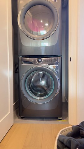 Brand new washing machine walking and shaking