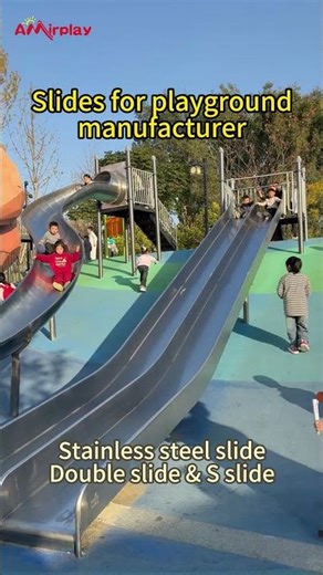 Durable Stainless Steel Slide: Fun, Fitness & Friendship in the Sun. #childrenslide #steelslide