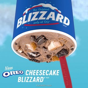 Introducing the new DQ OREO Cheesecake BLIZZARD Treat. Go on, pinch yourself. And then get to DQ to make your dreams a delicious reality. | Dairy Queen