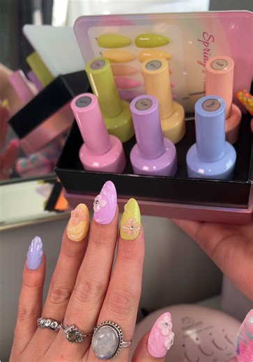 The perfect pastel shades for spring and Easter 🌸🐣🥑🍬 @@BeetlesGelPolish##nailinspo##springnails2026##easternails##nailart##diynails