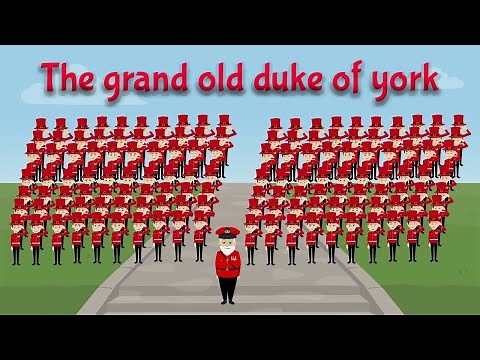 The Grand Old Duke Of York | Nursery Rhymes For Kids