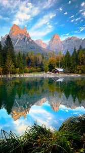 147K views · 24K reactions | A beautiful morning in the Alps ⛰️ This small lake we came across in the Dolomites of Italy was one of the best I had seen. It was the perfect place to enjoy a quiet sunrise  #italy #italia #dolomites #dolomiti #alps #thealps #cinematic #sunrise #reflection #mountain | Ryan Resatka | Facebook