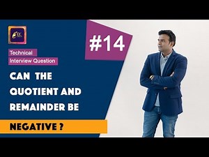 Can the quotient and remainder be Negative? | quotient and remainder | Java Tutorials Video | ABC
