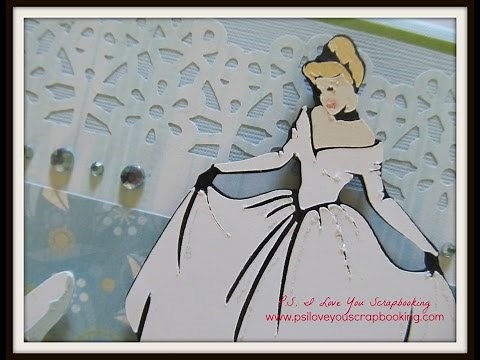 Handmade Cinderella Cricut Card Using Happily Ever After Cartridge
